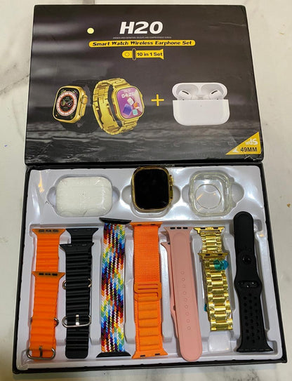 Multicolor Smart Watch with Silicone & Metal Design