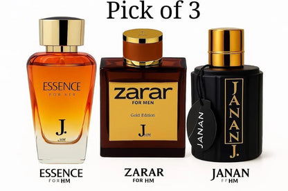 3 Perfumes Janan Zarar Essence