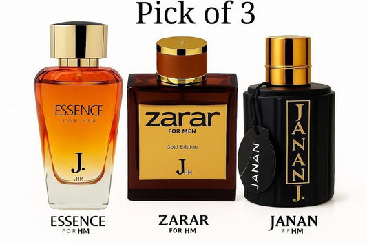 3 Perfumes Janan Zarar Essence