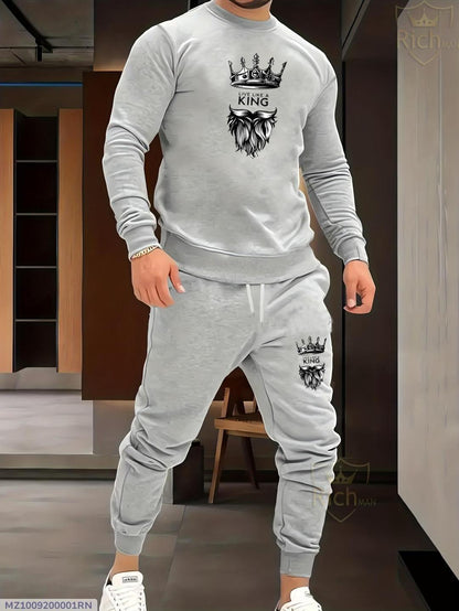 2 Pcs Men's Fleece Track Suit
