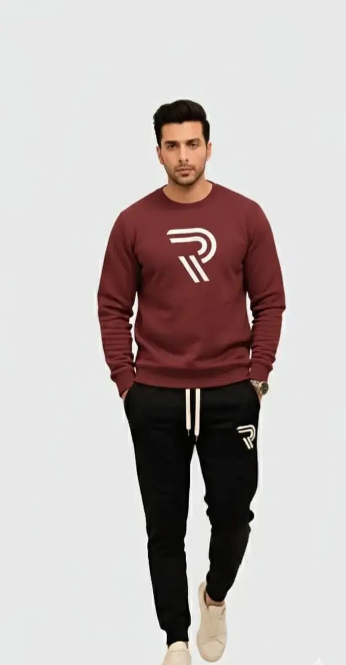 Men's Fleece Track Suit - 2 Pcs